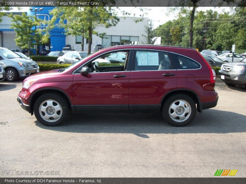 Tango Red Pearl / Gray 2009 Honda CR-V LX 4WD