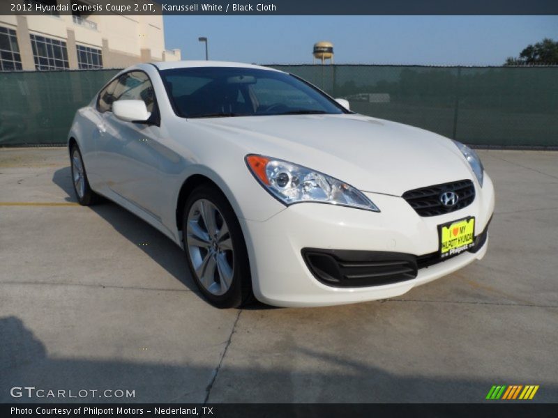 Karussell White / Black Cloth 2012 Hyundai Genesis Coupe 2.0T