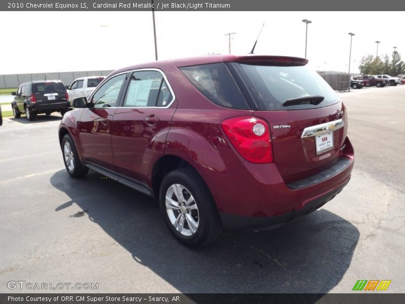 Cardinal Red Metallic / Jet Black/Light Titanium 2010 Chevrolet Equinox LS