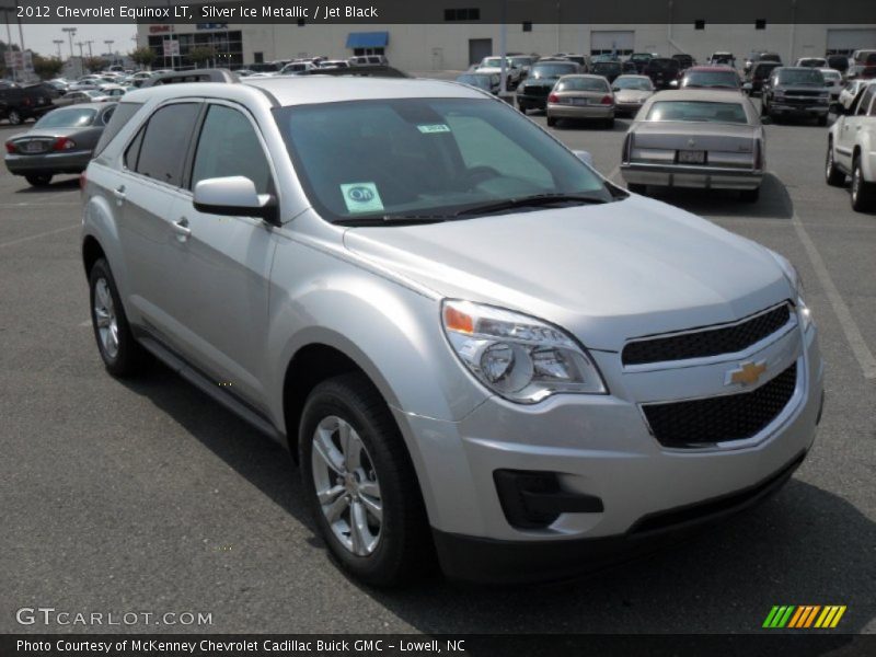 Silver Ice Metallic / Jet Black 2012 Chevrolet Equinox LT