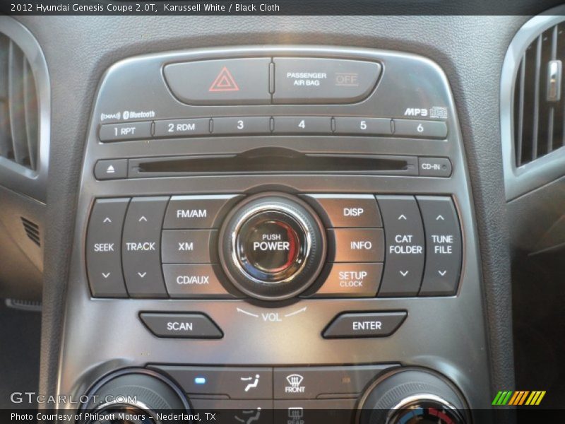 Audio System of 2012 Genesis Coupe 2.0T