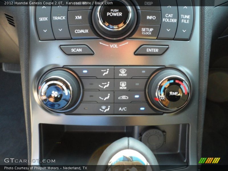 Controls of 2012 Genesis Coupe 2.0T