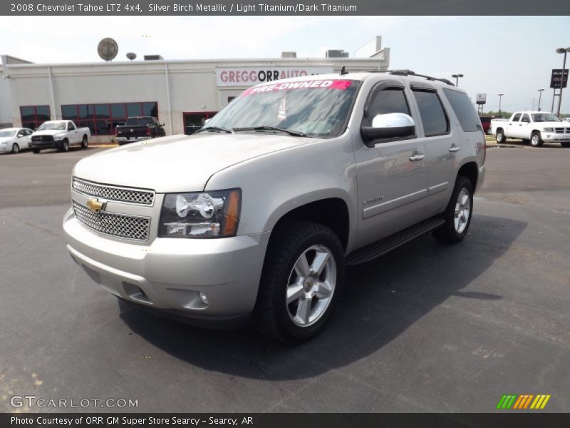 Silver Birch Metallic / Light Titanium/Dark Titanium 2008 Chevrolet Tahoe LTZ 4x4