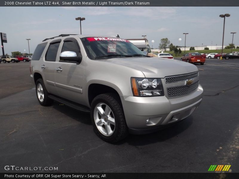 Silver Birch Metallic / Light Titanium/Dark Titanium 2008 Chevrolet Tahoe LTZ 4x4
