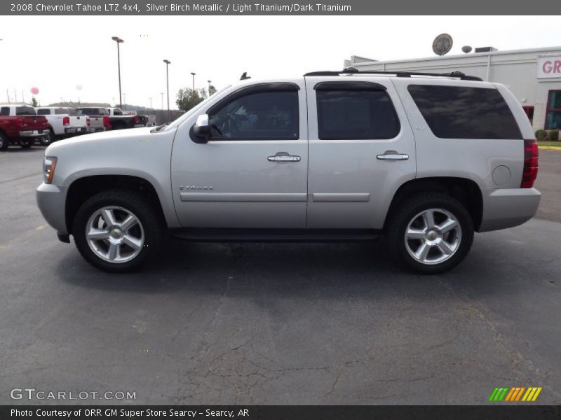 Silver Birch Metallic / Light Titanium/Dark Titanium 2008 Chevrolet Tahoe LTZ 4x4