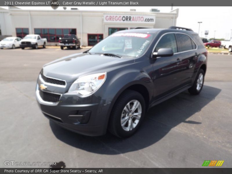 Cyber Gray Metallic / Light Titanium/Jet Black 2011 Chevrolet Equinox LT AWD