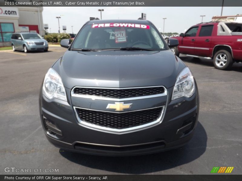 Cyber Gray Metallic / Light Titanium/Jet Black 2011 Chevrolet Equinox LT AWD