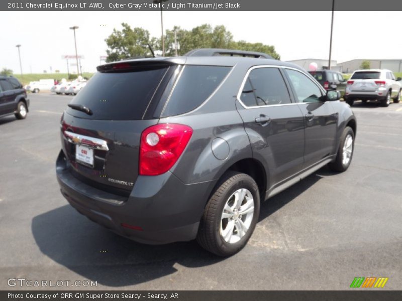 Cyber Gray Metallic / Light Titanium/Jet Black 2011 Chevrolet Equinox LT AWD