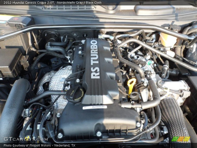  2012 Genesis Coupe 2.0T Engine - 2.0 Liter Turbocharged DOHC 16-Valve Dual-CVVT 4 Cylinder