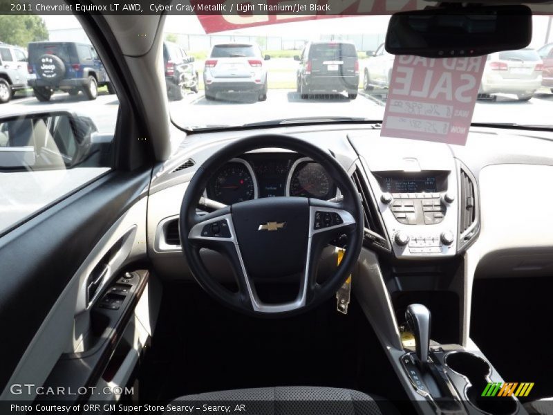 Cyber Gray Metallic / Light Titanium/Jet Black 2011 Chevrolet Equinox LT AWD