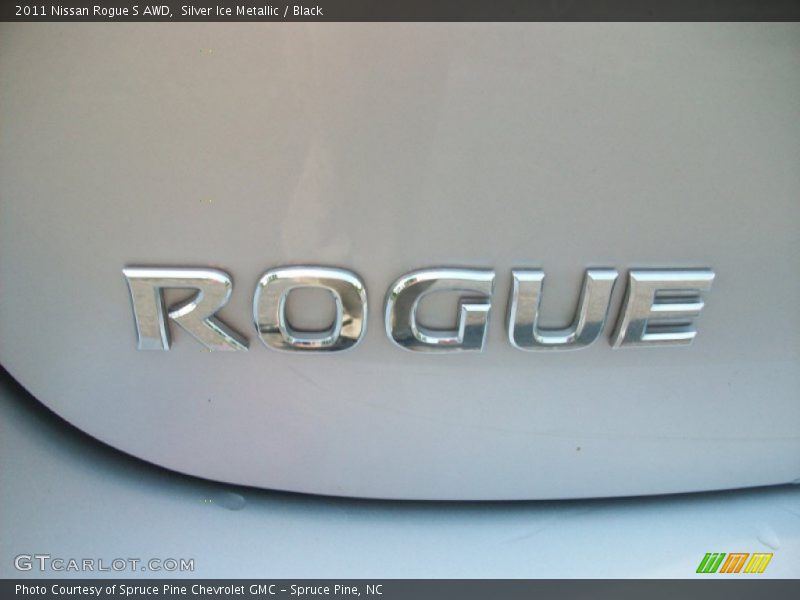 Silver Ice Metallic / Black 2011 Nissan Rogue S AWD