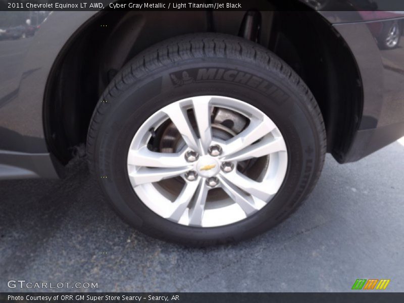 Cyber Gray Metallic / Light Titanium/Jet Black 2011 Chevrolet Equinox LT AWD