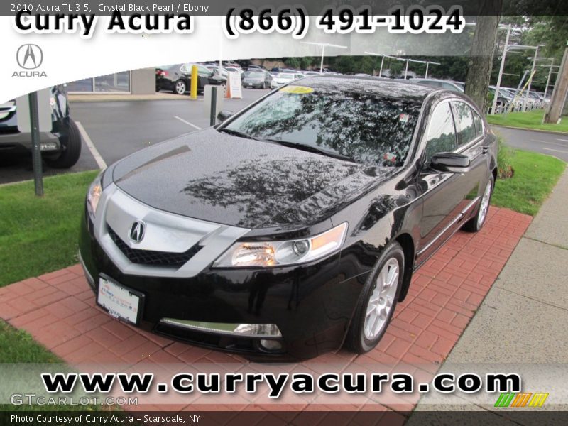 Crystal Black Pearl / Ebony 2010 Acura TL 3.5