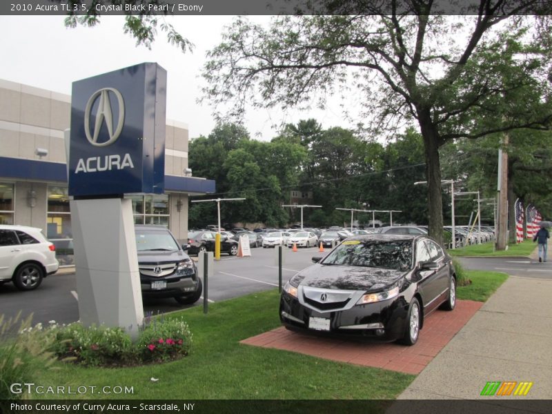 Crystal Black Pearl / Ebony 2010 Acura TL 3.5