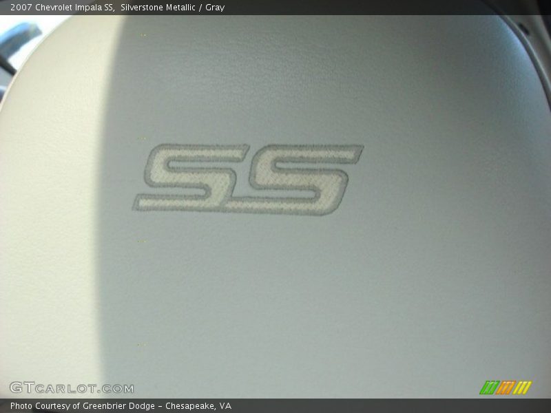 Silverstone Metallic / Gray 2007 Chevrolet Impala SS