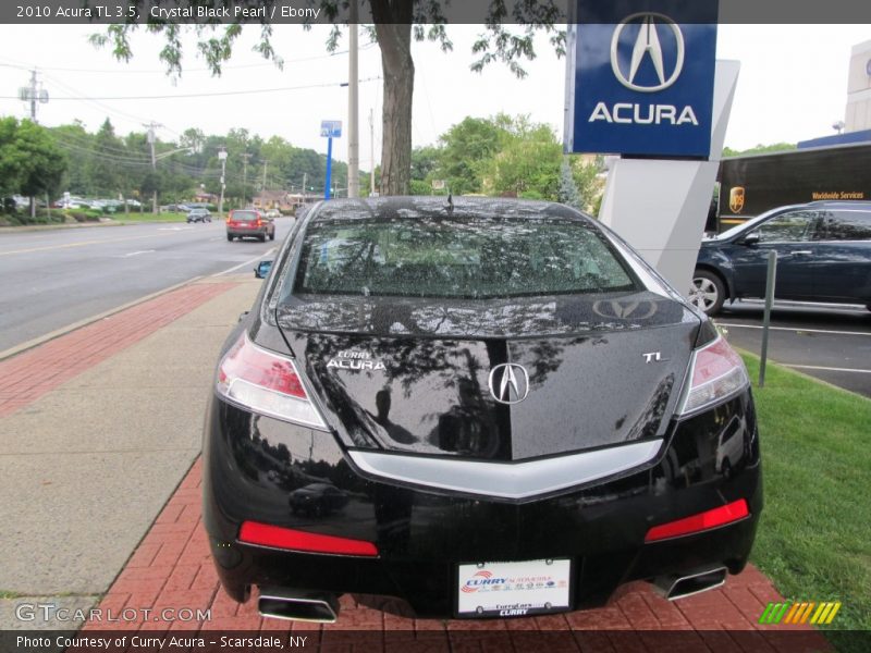 Crystal Black Pearl / Ebony 2010 Acura TL 3.5