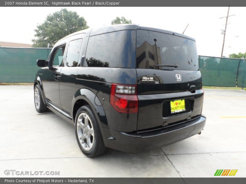 Nighthawk Black Pearl / Black/Copper 2007 Honda Element SC