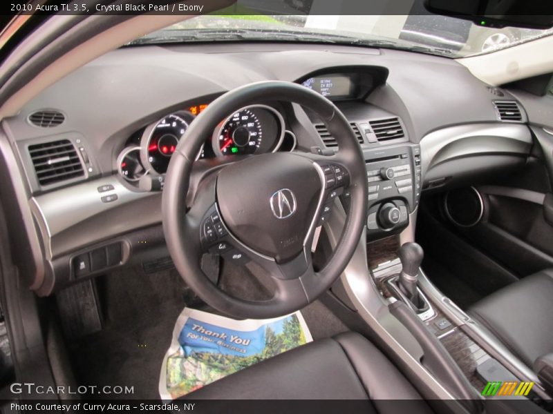Crystal Black Pearl / Ebony 2010 Acura TL 3.5