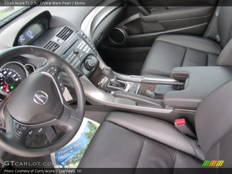 Crystal Black Pearl / Ebony 2010 Acura TL 3.5