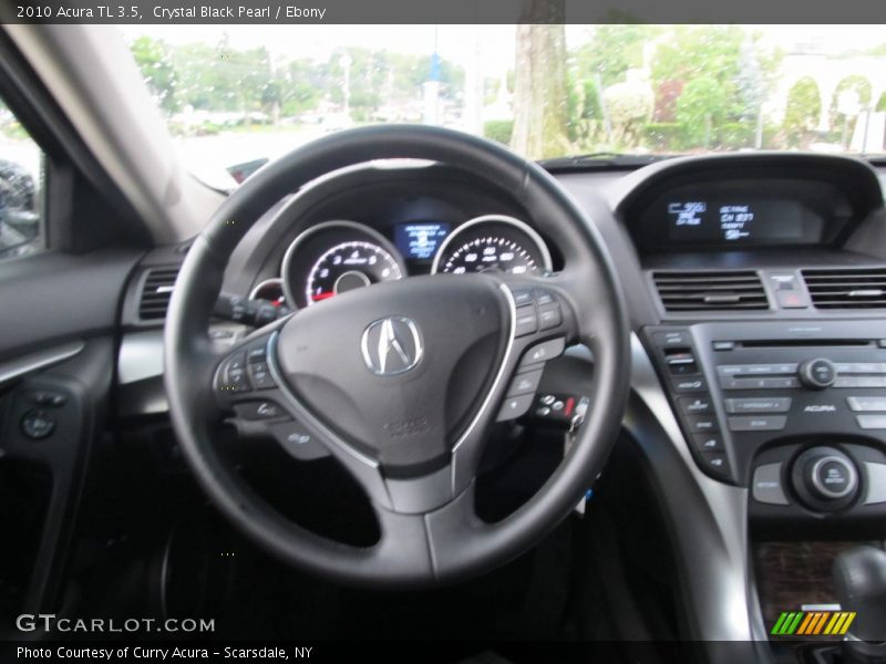 Crystal Black Pearl / Ebony 2010 Acura TL 3.5
