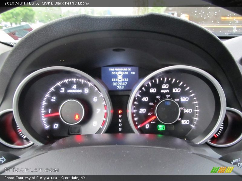 Crystal Black Pearl / Ebony 2010 Acura TL 3.5