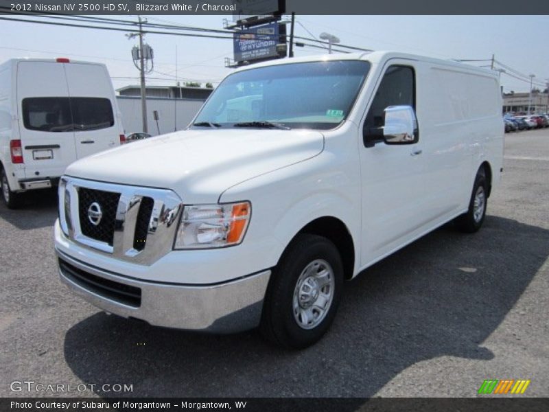 Blizzard White / Charcoal 2012 Nissan NV 2500 HD SV