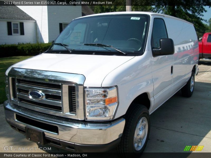 Oxford White / Medium Flint 2011 Ford E Series Van E150 XLT Cargo