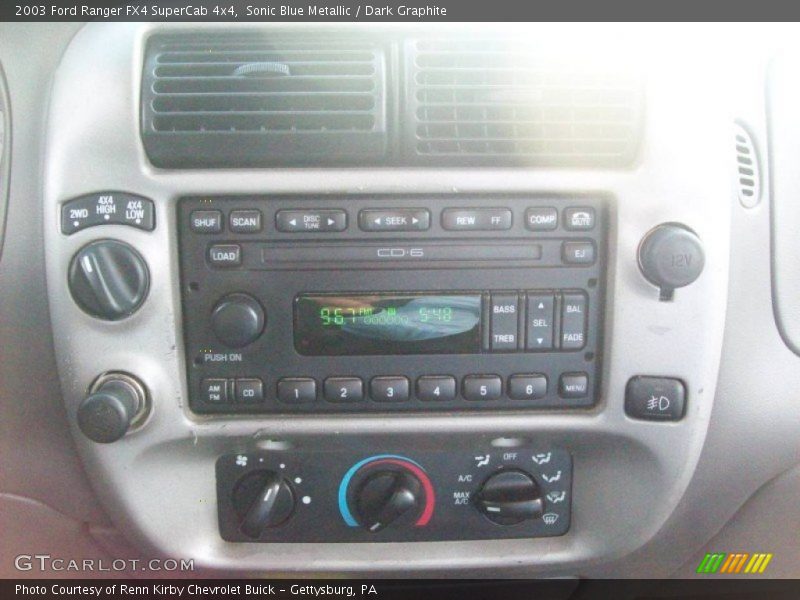 Sonic Blue Metallic / Dark Graphite 2003 Ford Ranger FX4 SuperCab 4x4