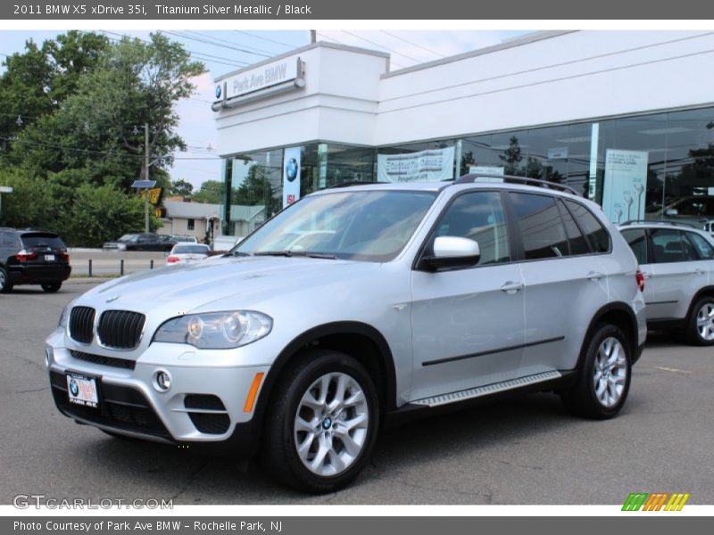 Titanium Silver Metallic / Black 2011 BMW X5 xDrive 35i