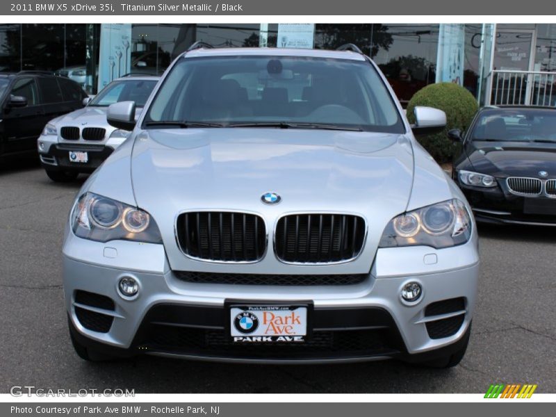 Titanium Silver Metallic / Black 2011 BMW X5 xDrive 35i
