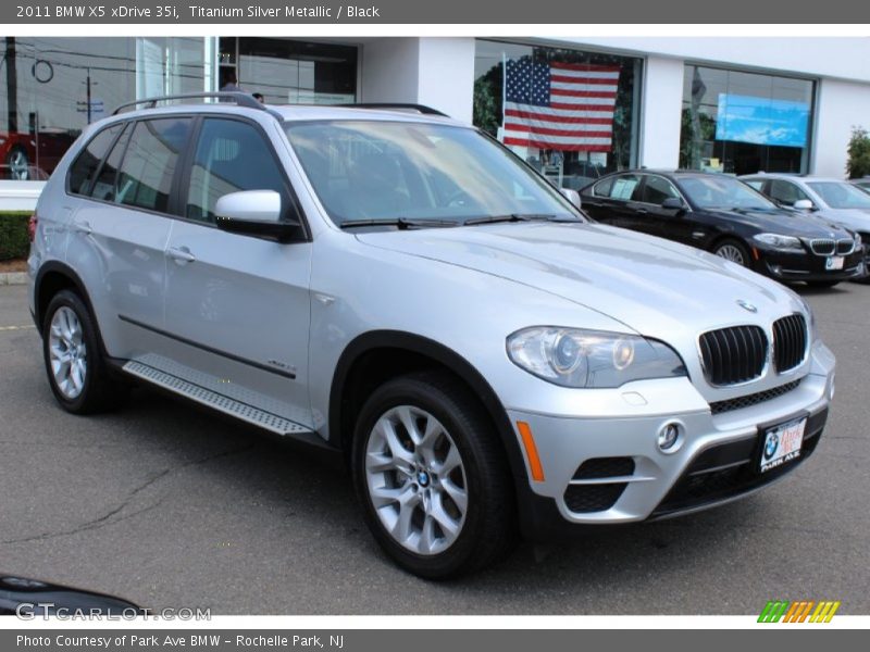 Titanium Silver Metallic / Black 2011 BMW X5 xDrive 35i