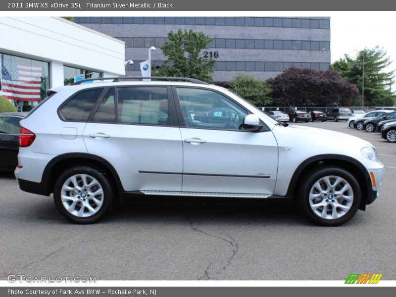 Titanium Silver Metallic / Black 2011 BMW X5 xDrive 35i