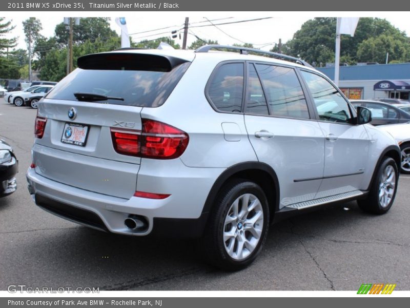 Titanium Silver Metallic / Black 2011 BMW X5 xDrive 35i