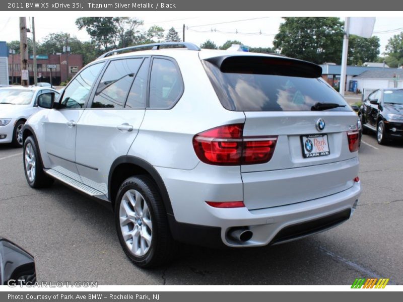 Titanium Silver Metallic / Black 2011 BMW X5 xDrive 35i