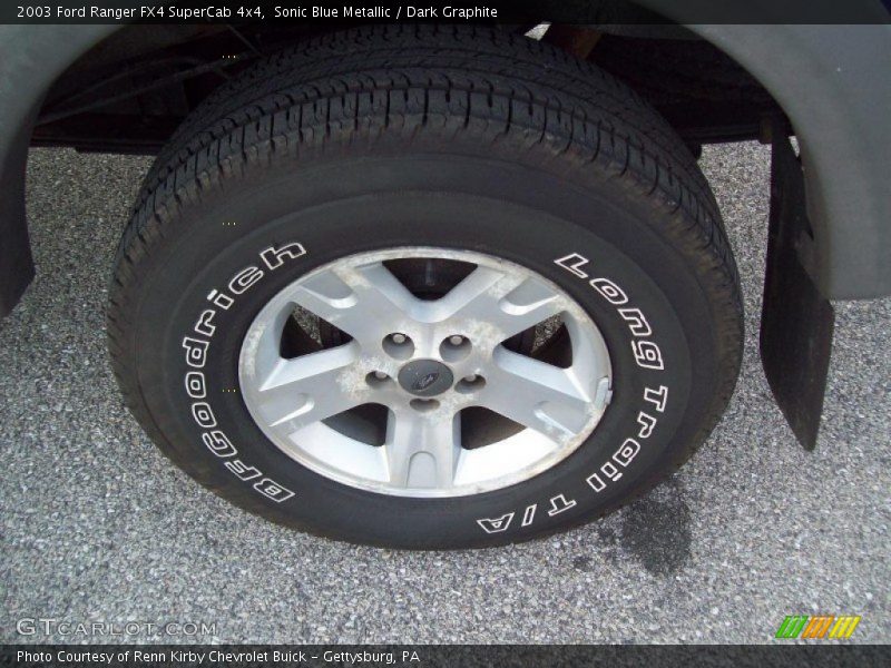 Sonic Blue Metallic / Dark Graphite 2003 Ford Ranger FX4 SuperCab 4x4