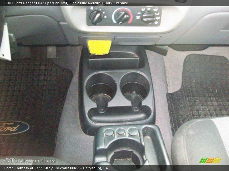Sonic Blue Metallic / Dark Graphite 2003 Ford Ranger FX4 SuperCab 4x4