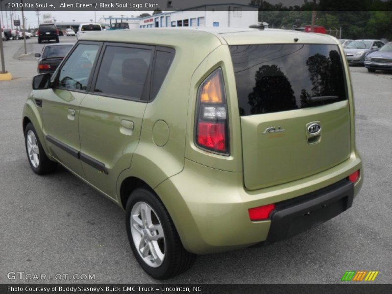 Alien Green / Black Soul Logo Cloth 2010 Kia Soul +