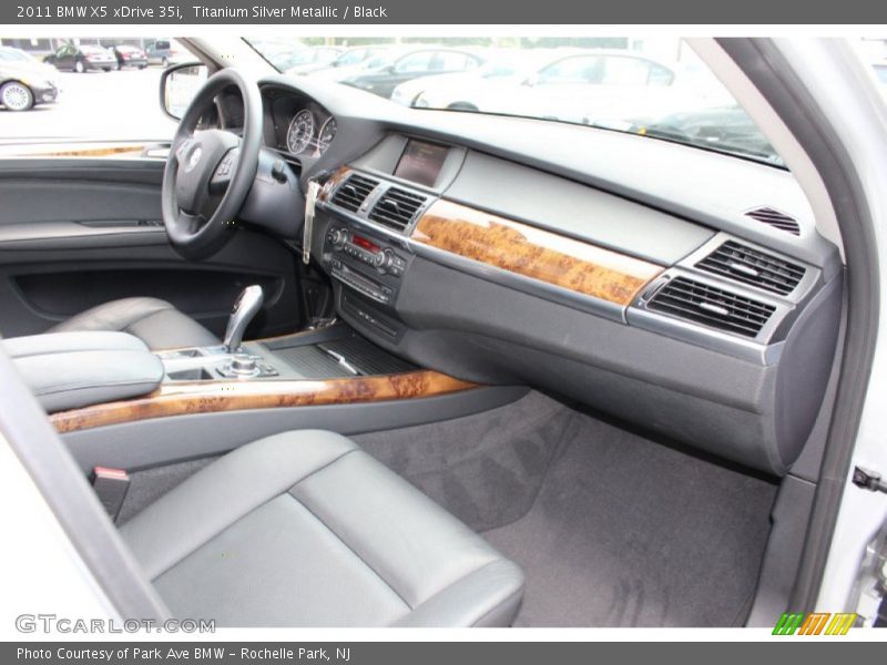 Titanium Silver Metallic / Black 2011 BMW X5 xDrive 35i