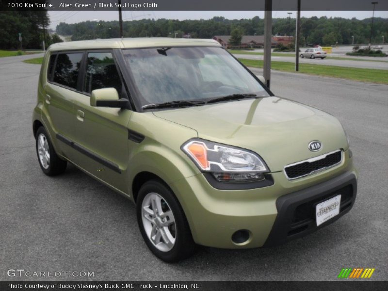 Alien Green / Black Soul Logo Cloth 2010 Kia Soul +