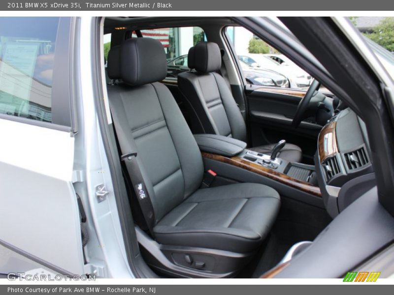 Titanium Silver Metallic / Black 2011 BMW X5 xDrive 35i