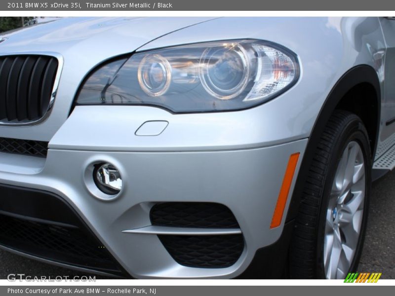 Titanium Silver Metallic / Black 2011 BMW X5 xDrive 35i