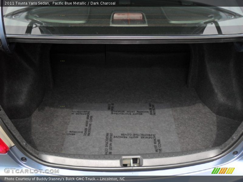 Pacific Blue Metallic / Dark Charcoal 2011 Toyota Yaris Sedan