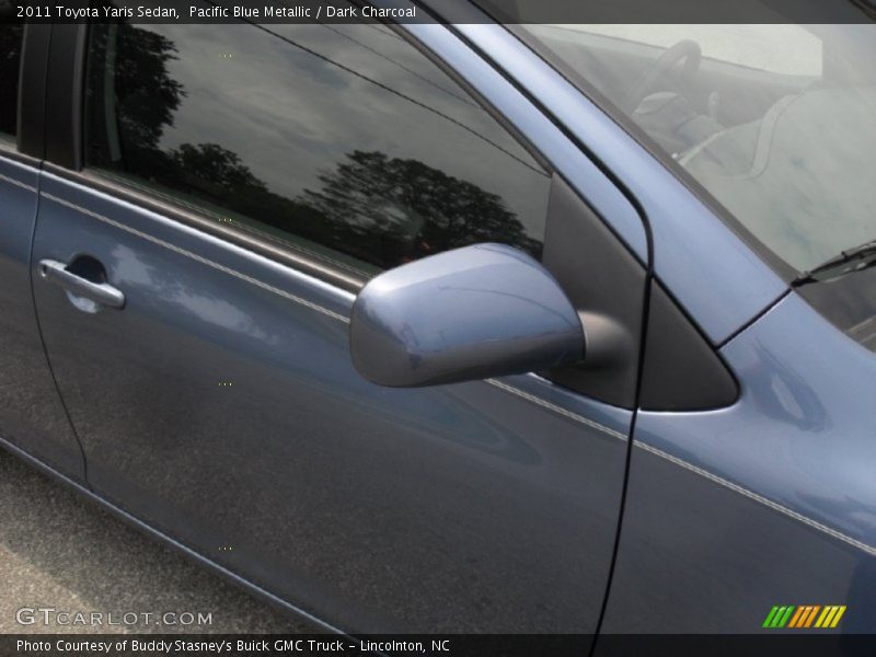 Pacific Blue Metallic / Dark Charcoal 2011 Toyota Yaris Sedan