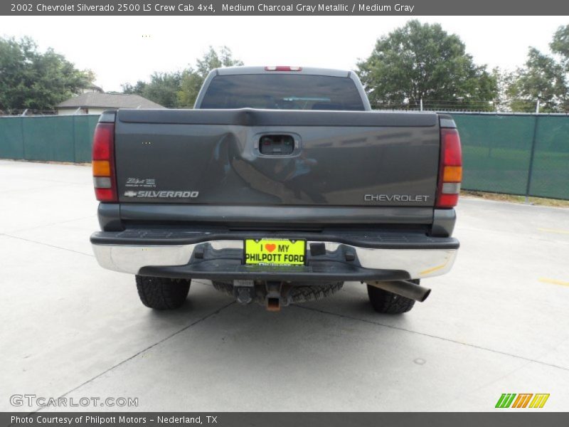 Medium Charcoal Gray Metallic / Medium Gray 2002 Chevrolet Silverado 2500 LS Crew Cab 4x4