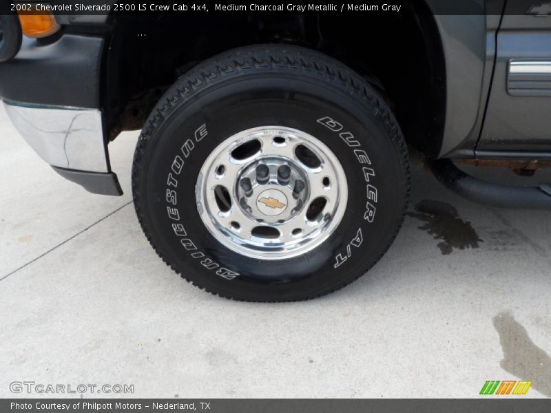 Medium Charcoal Gray Metallic / Medium Gray 2002 Chevrolet Silverado 2500 LS Crew Cab 4x4