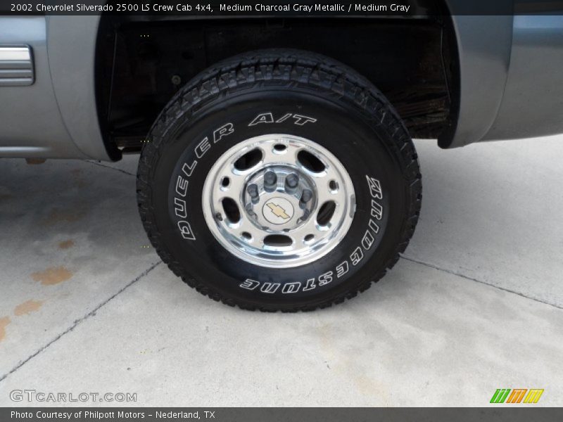 Medium Charcoal Gray Metallic / Medium Gray 2002 Chevrolet Silverado 2500 LS Crew Cab 4x4