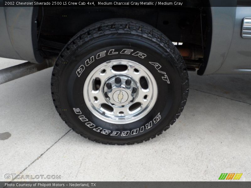 Medium Charcoal Gray Metallic / Medium Gray 2002 Chevrolet Silverado 2500 LS Crew Cab 4x4