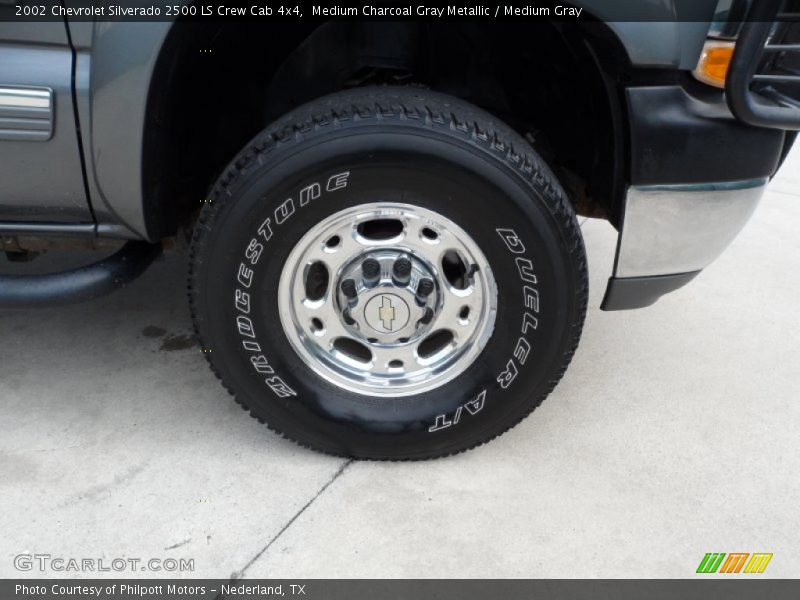 Medium Charcoal Gray Metallic / Medium Gray 2002 Chevrolet Silverado 2500 LS Crew Cab 4x4