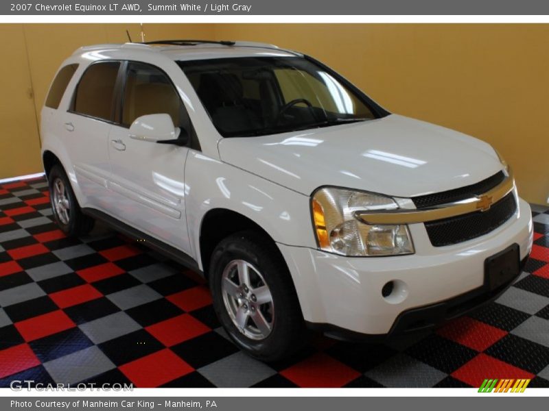 Summit White / Light Gray 2007 Chevrolet Equinox LT AWD