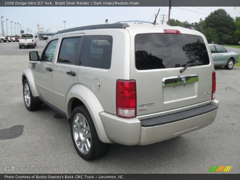 Bright Silver Metallic / Dark Khaki/Medium Khaki 2008 Dodge Nitro SLT 4x4